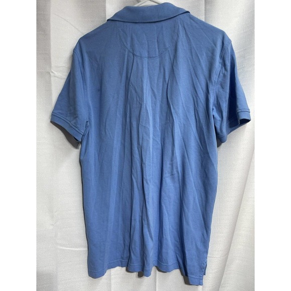 Brooks Brothers Shirt‎ Mens Large Blue Performance Polo XSlim Fit Short Sleeve - Picture 4 of 5